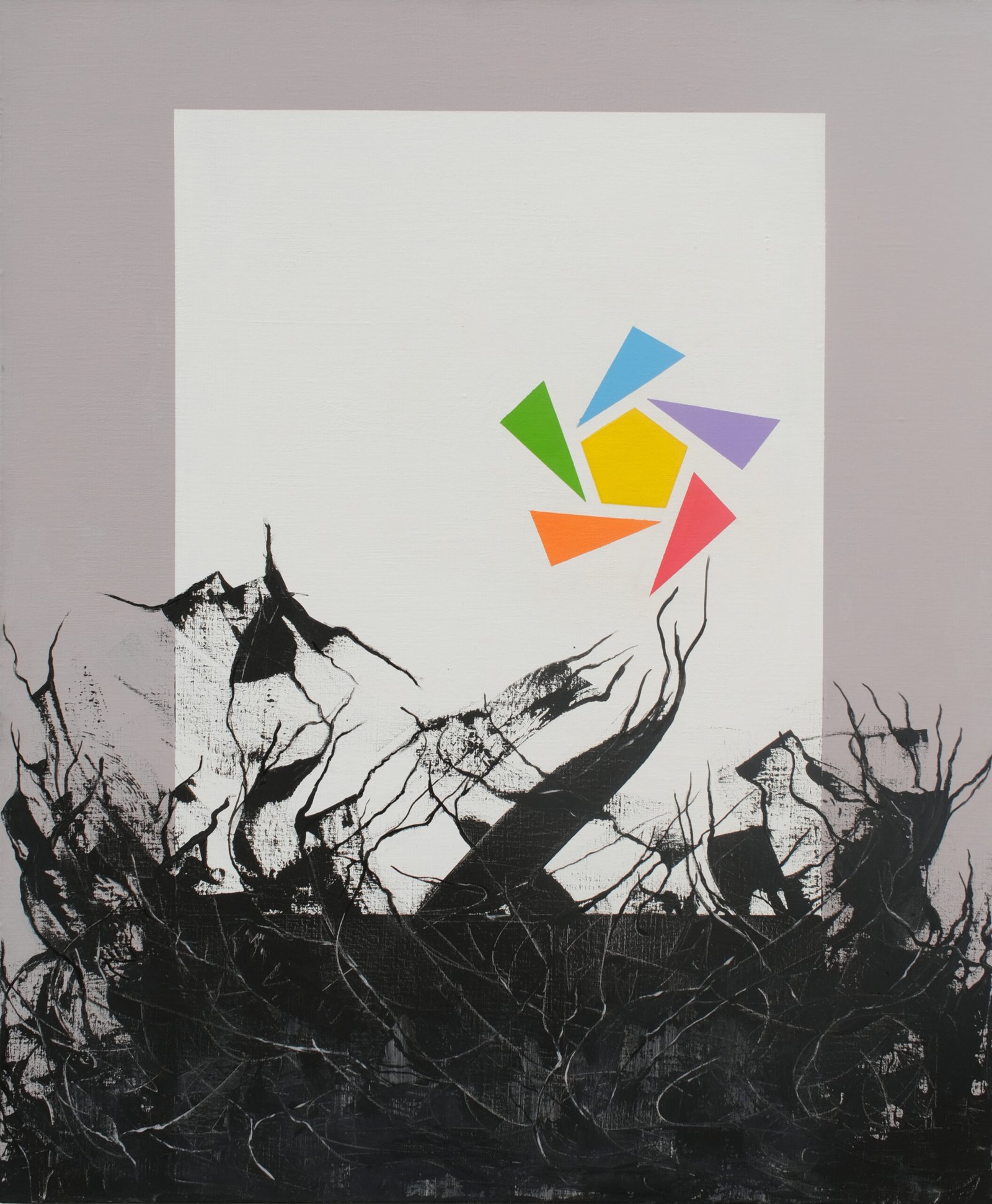 k k 20 la armonÍa the harmony acrílico sobre lienzo acrylic on canvas 107 x 87 cm